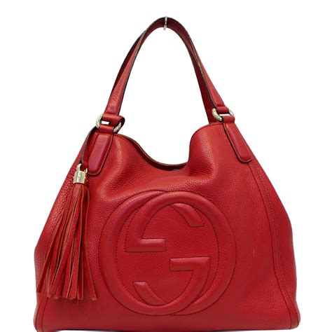 bolsas gucci original|gucci soho tote bag red.